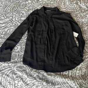 Black Sheer Top size M